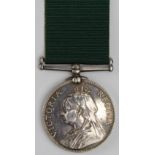 Volunteer Force LSGC Medal QV, impressed naming (639 Pte G Read. 1st V.B. Dorset Regt).