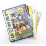 Leeds United programmes, c1957-1983 (approx 18)