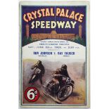 Crystal Palace Speedway 22nd June 1929 Meeting 38. Featuring a series of races between Crystal