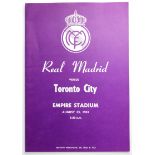 Real Madrid v Toronto City (Fr) played before a record crowd at Empire Stadium Vancouver 25/8/