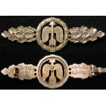 German Nazi Squadron Clasp for Short Range Night Fighter Pilots. Reverse engraved 'Junker 88 Ashwell