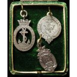 Royal Naval Voluntary Reserve silver medals - 2 marked 1906/1907 on front and No2 Glasgow Co. on