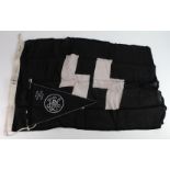 German 1942 dated SS flag size 36 x 21 inches with SS pennant.
