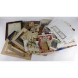 Banana box of Military paper ephemera, very mixed, mainly WW1 & WW2 interest. Worth viewing. Buyer