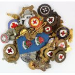 Red Cross & St.John Ambulance Badges etc (42 items approx) includes 2 medals