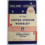 England v Scotland at Wembley 4/4/1936 programme