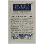 Manchester City v Bolton 23 Feb 1946 (League)