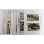 Novelty postcards, select fun group including Wales Conway Castle frost effect, mechanical types,