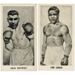 Cartledge - Famous Prize Fighters, complete set (matt) + 2 variety cards & complete sets (glossy)