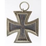 German WW2 Iron Cross 2nd Class, maker marked '24' ? to ring. No ribbon