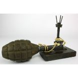 WW2 Style US M1A1 Pressure Mine / Booby Trap Fuze with adapter to enable a M5 Grenade as the
