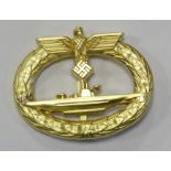 German U boat War badge by Schwerin Berlin.