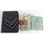 RAF WW2 medals documents etc., to 1312082 Lac A J Eames enlisted 14-2-1941 to 6-6-1946.