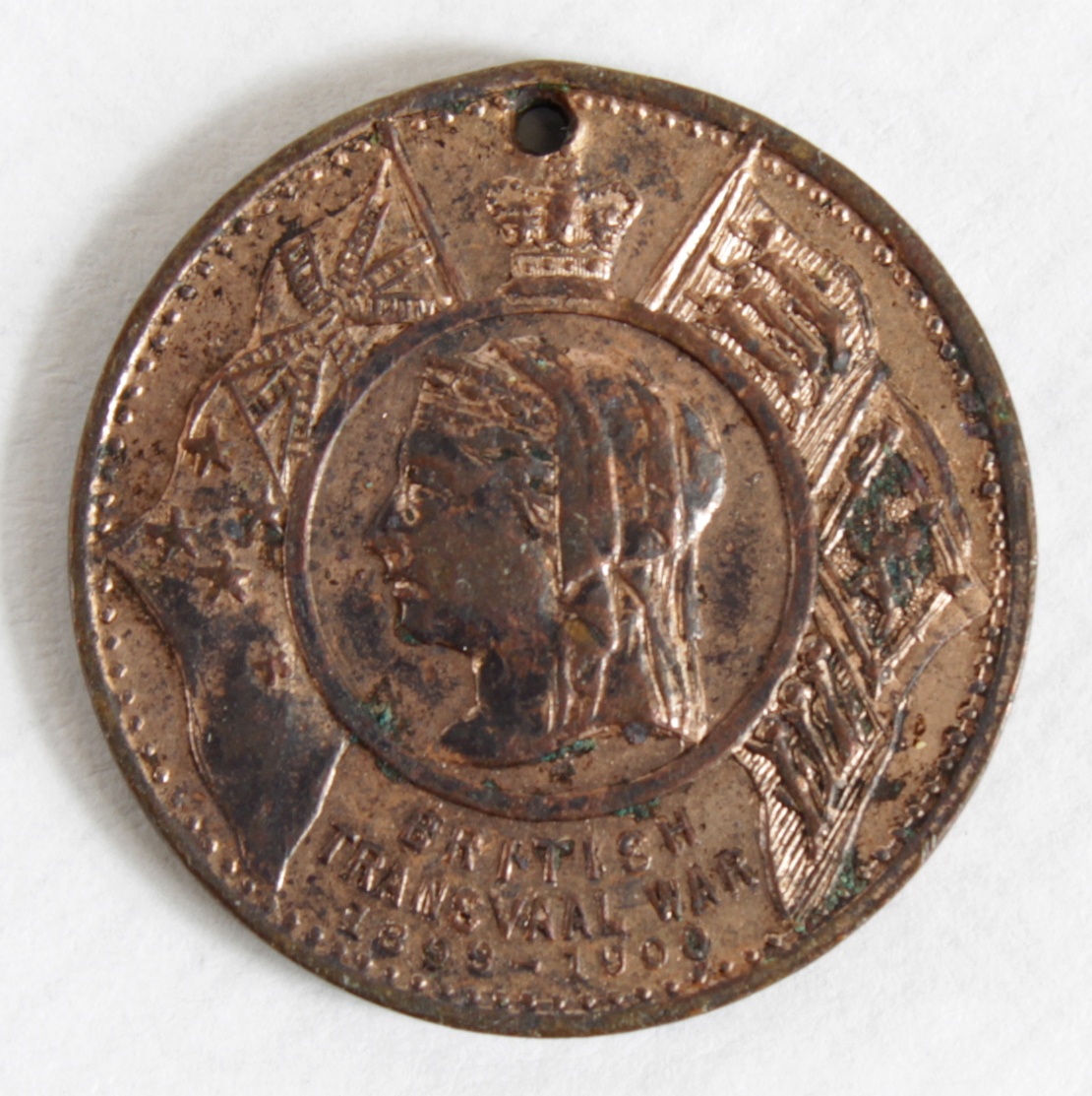 Boer War Australia interest a medallion, pierced, British Transvaal War 1899-1900 and Victoria to