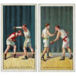 Carreras - The Science of Boxing, Black Cat & Carreras, complete sets in pages, G - VG, mainly VG