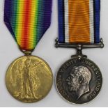 BWM & Victory Medal to 96472 Pte W M Barker Durham L.I. (2)