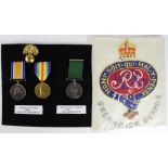 Volunteer Force LS Medal QV impressed to (522 Col Sej J.Elliott 3rd VB W.Rid.Regt). BWM & Victory