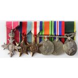 MBE (Mily), 1939-45 Star, F & G Star, Defence & War Medals, Efficiency Medal GVI with Territorial