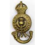 Badge - Royal Scots (possibly) could be a small pouch badge. Has 2 small lugs to the reverse