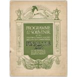 F A Cup Final programme 26th April 1924 Aston Villa v Newcastle United at Wembley. Spine with a