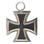 German WW2 Iron Cross 2nd Class, maker marked '4' ? to ring. No ribbon