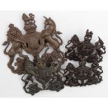 Bronze Officers General Service military badges comprising Hat Badge (Firmin Tablet on reverse) &