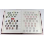 GB - large red stockbook of useful material, with much Victorian, starting with 1840 Penny Black,