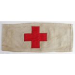 Badge RAF interest an AM 1940 stamped Red Cross armband.