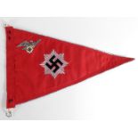 German WW2 Teno pennant dated 1936 with various other markings.