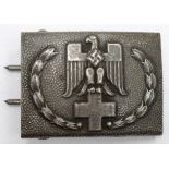 German Red Cross mans belt buckle, toned