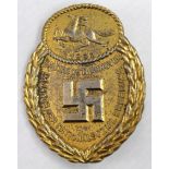 German Gautag Osthhannover 1933 badge, wear to highlights