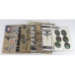 German Nazi military badges/cloth/lapel, etc, dealers ex stock on boards, all reproduction (approx