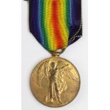 Victory Medal named ENG.Lt J J Sparkes RNR. Killed In Action 8th August 1918 HMS Portwood. On the