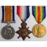 1915 Star Trio to 15257 Pte G Salter Suffolk Regt. Killed In Action 12/6/1915 with the 2nd Bn.