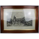 Framed and glazed picture 37" x 26". 'The Return From Inkerman Sunday Nov. 5th 1854' (after the