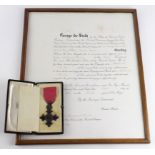 MBE (Civil) in original Royal Mint case, with Certificate named to Henry William Barnes 1st Jan