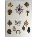 Cap Badges - 5x Guards badges, and 8x Home Guard badges inc Rutland, UTP, IOM, etc.   (13)