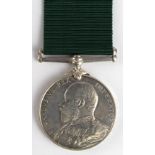 Volunteer Force LSGC Medal EDVII, impressed naming (2837 L.Sjt G F Masters. 1st Cinque Ports V.R.
