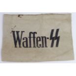 WW2 Style German Waffen SS Civilian Workers Armband with fact sheet and picture.