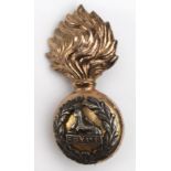 Sweetheart badge - Lancashire Fusiliers - unmarked 9ct. gold & silver badge . Weighs 8.7gms