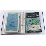 Manchester City programmes, c1955-1957 (approx 42)