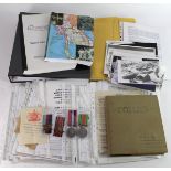 RAF pilots log book, ephemera ,photos, medal etc., large amount to F/OF R J Collier. First entry