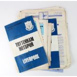 Tottenham Hotspur programmes, c1952-1979 (approx 26)