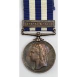 Egypt Medal dated 1882 with Tel-El-Kebir clasp named (14780 Gun'r P.Boyce H/1stBde RA), with copy