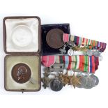 Major General James Leslie Gordon group mounted as worn - OBE (Mily), India General Service Medal