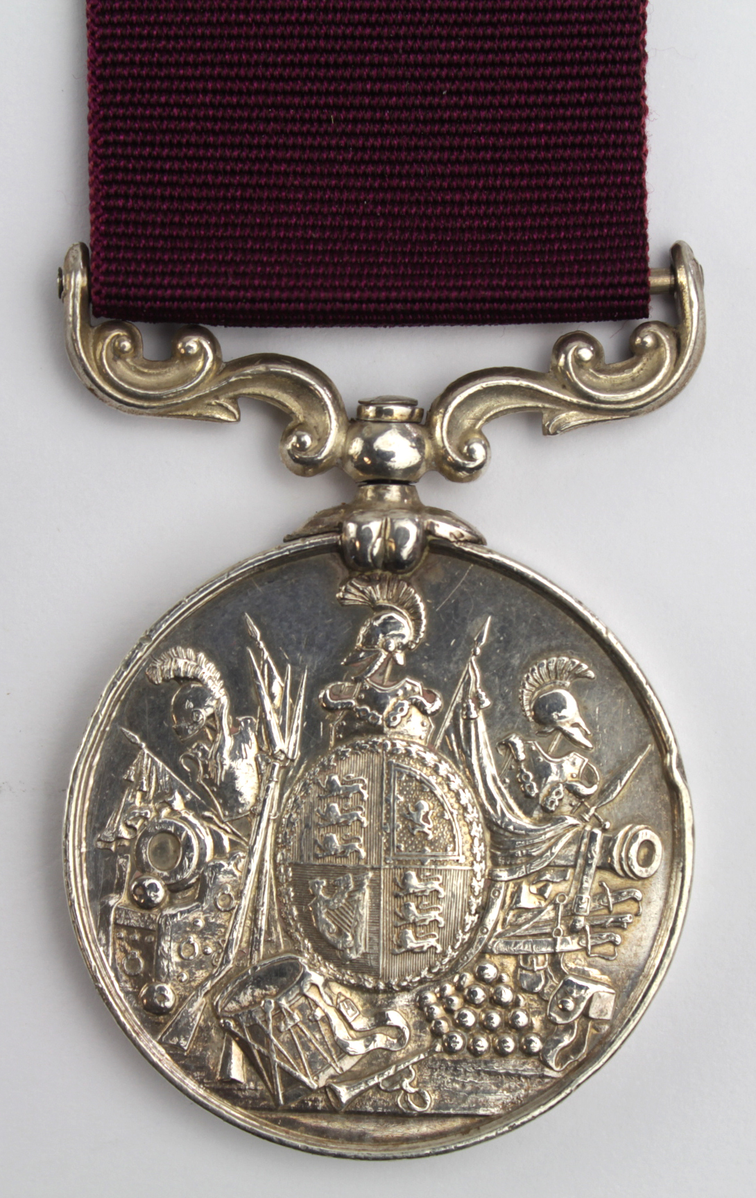 Army LSGC Medal QV, named (1422 Pte C May 2-13th Foot). With copy service papers, Born St Johns,