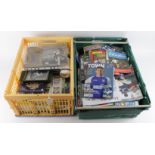 Ipswich Town FC large selection of material inc home & away programmes, photos, autographs, books,