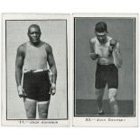 Burstein Isaacs - Famous Prize Fighters (mixed lettering), complete set in pages, plus varieties