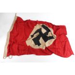 German Reich Party NSDAP flag, about 5x3 feet, issue stamped