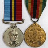 Rhodesia GSM medal R107397T Pte E Wilson & Zimbabwe Independence medal